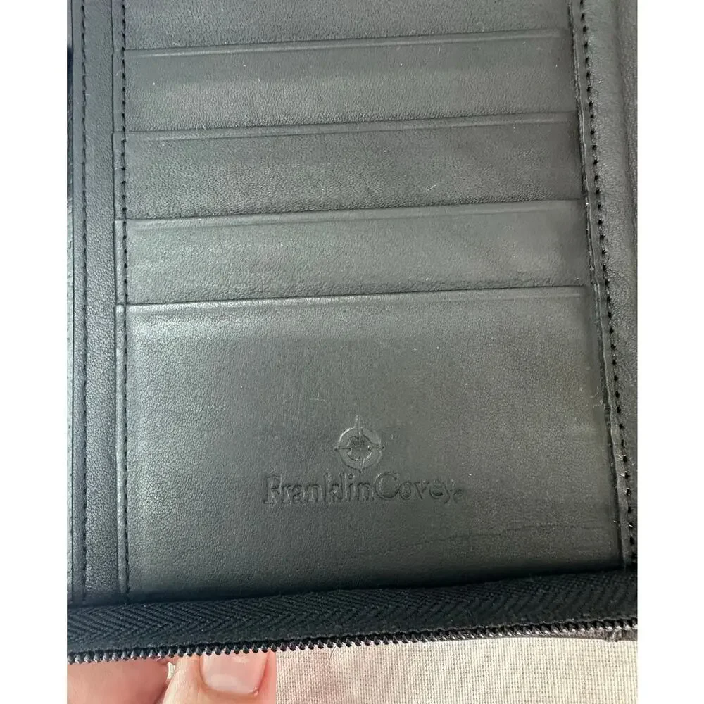 VTG Franklin Covey Black Leather Classic sz 8